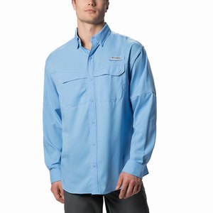 Columbia PFG Low Drag Offshore™ Långärmad Tröja Herr Blå (POKWL4928)